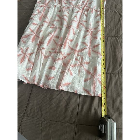 LOFT ANN TAYLOR Dress Star Dye Print Tiered V Neck Size XXL NWT - Picture 7 of 8